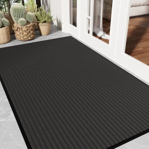 Front Door Mat 3'x5', Non-Slip Heavy Duty Indoor Outdoor Doormat by EZ2LIVE