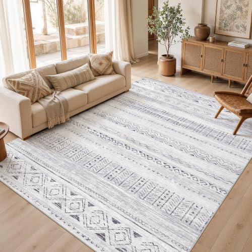 cotiled Boho 9x12 Area Rug for Living Room: Large Moroccan Washable Rug by COTILED