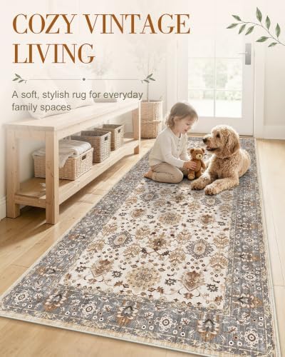 OLANLY 8x10 Washable Area Rug, Soft Non Slip Carpet for Bedroom Living Room - Image 3