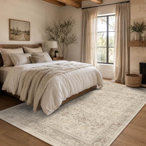 Washable Area Rug 6x9, Non-Slip Boho Carpet for Living Room - Image 6