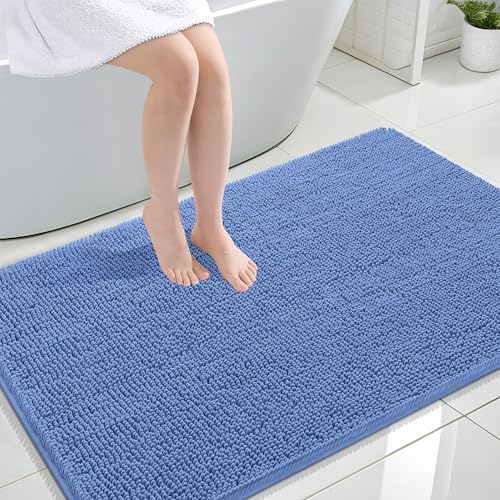 OLANLY Large Bathroom Rugs 47x32, Extra Soft Absorbent Chenille Bath Rugs by OLANLY