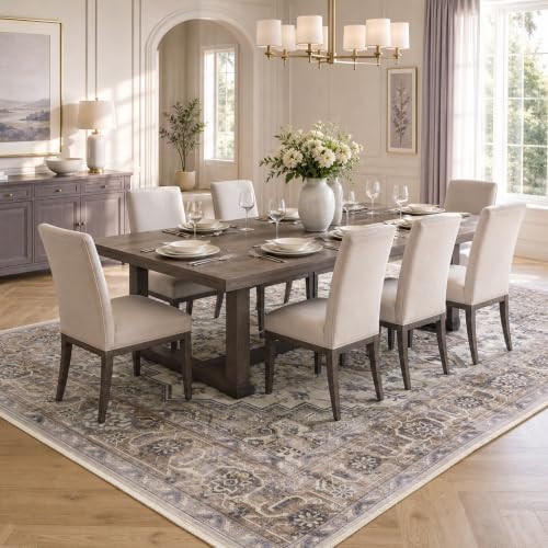 6X9 Area Rugs for Living Room, Washable Area Rug, Brown - Image 4
