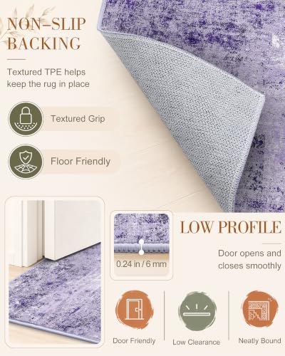 OLANLY 2x3 Washable Small Rug Non Slip Indoor Door Mat for Entryway Bedside - Image 7