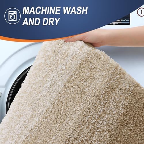 OLANLY Bathroom Runner Rug 45x27, Extra Soft Absorbent Microfiber Bath Rugs - Image 6