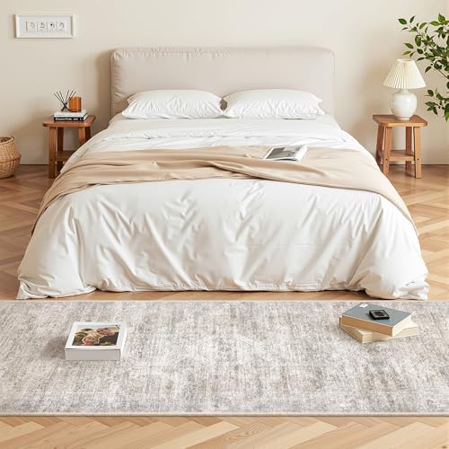 2x5 Rug Runners for Hallways Non Slip,Kitchen Rugs,Taupe - Image 4