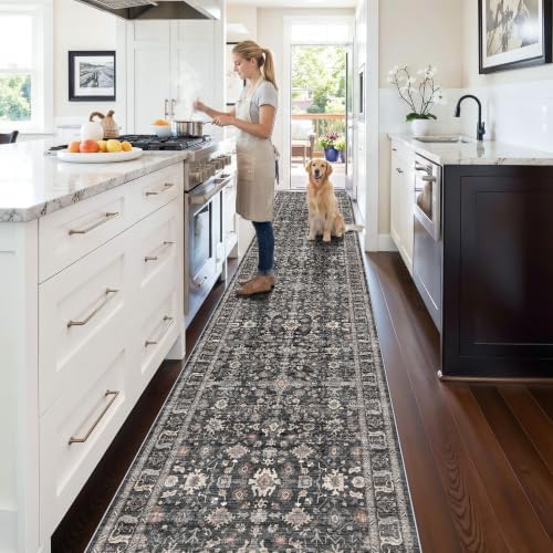 Washable Hallway Runner Rug 3x16: Non Slip Runner Rugs with Rubber Backing - Image 2