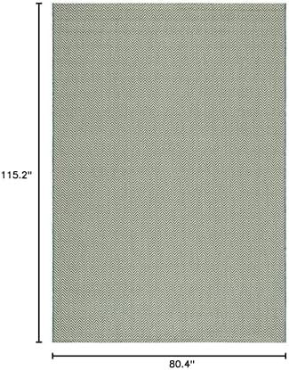 SAFAVIEH Courtyard Outdoor Area Rug 6'7"x9'6", Dark Green CY8022-32221 - Image 2