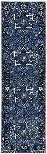 SAFAVIEH Vintage Hamadan Runner Rug 2'3"x16', Blue & Grey VTH211N - Image 2