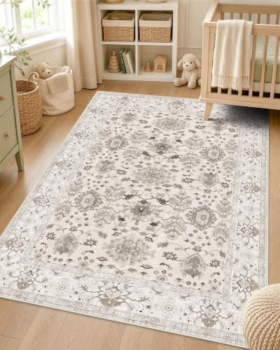 OLANLY 3x4 Washable Accent Rug, Soft Non Slip Carpet for Entryway Bedside by OLANLY