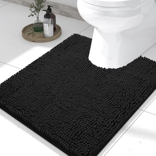 Smiry Toilet Rugs U-Shaped 24x20, Extra Soft Absorbent Contoured Bath Mat by Smiry