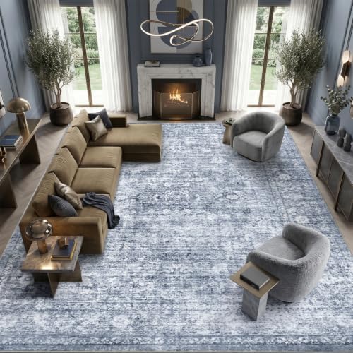 Homemate Washable Rug 10x12 Area Rugs - Vintage Rugs for Living Room by Homemate