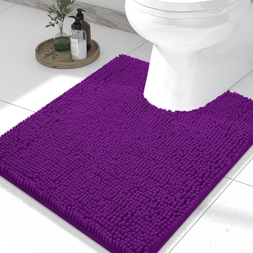 Smiry Toilet Rugs U-Shaped 24x20, Extra Soft Absorbent Contoured Bath Mat by Smiry