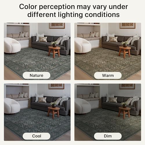 Bavni 2'6" x 10' Kitchen Runner Rug, Washable Non Slip, Charcoal Taupe - Image 7