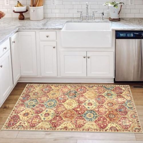 Lahome Kitchen Rugs Non Slip Washable Rugs for Entryway, 2x4 Rug Non-Slip - Image 5