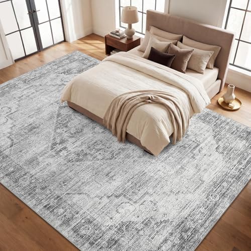 Garvee Grey Boho 8x10 Area Rugs for Living Room Bedroom - Image 3