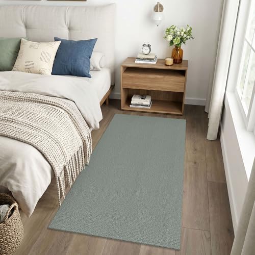 EARTHALL Washable Runner Rug, Non Slip Entryway Runner, 3x6 Ft, Green/Grey - Image 6