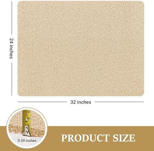LuxStep Shower Mat Bathtub Mat Non-Slip Bath Mat with Drain, Quick Drying - Image 2