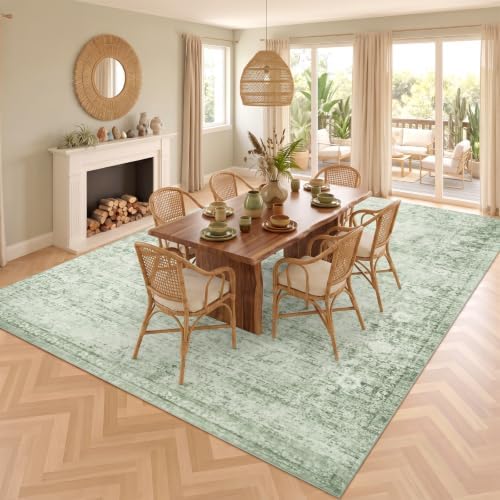 Homemate Washable Rug 10x12 Area Rugs - Vintage Rugs for Living Room - Image 3