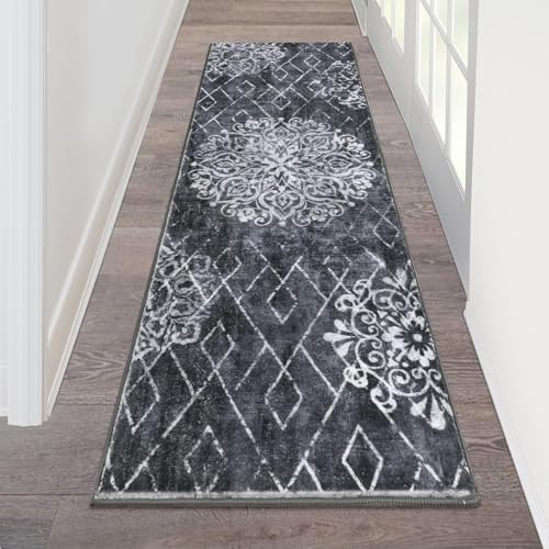 HEBE Hallway Runner Rug 2'x6', Washable Non Slip Kitchen Rug Runner by HEBE