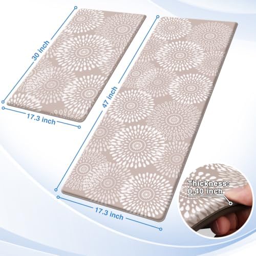 LuxStep Kitchen Mats for Floor,Cushioned Rug Anti-Fatigue for Kitchen Decor - Image 2
