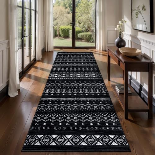 SERISSA 2'6"x8' Washable Non-Slip Boho Runner Rug for Hallway - Image 2