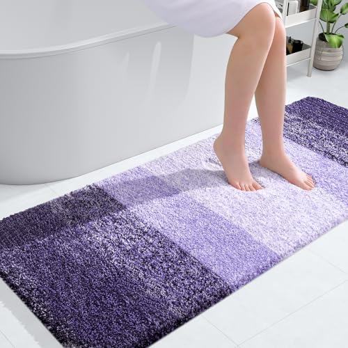 OLANLY Bathroom Runner Rug 45x27, Extra Soft Absorbent Microfiber Bath Rugs by OLANLY