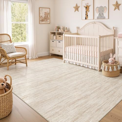 Nakagishi Boho 6x9 Area Rug Living Room Rugs Machine Washable Beige - Image 7