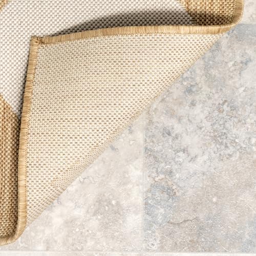 nuLOOM Sabina Tan Trellis Power Loomed Indoor/Outdoor Area Rug, 10' x 12' - Image 5