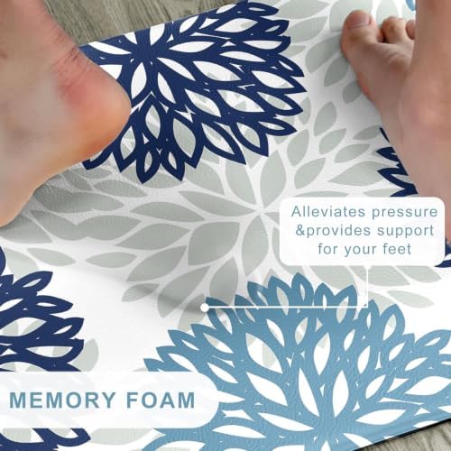 Kitchen Mats Set of 2 Cushioned Anti Fatigue Kitchen Rugs Non Slip Waterproof Kitchen Runner Memory Foam Kitchen Floor Mat Comfort Standing Mat for Sink,Office,Laundry,17.3 x 28 inch + 17.3 x 47 inch - Image 3
