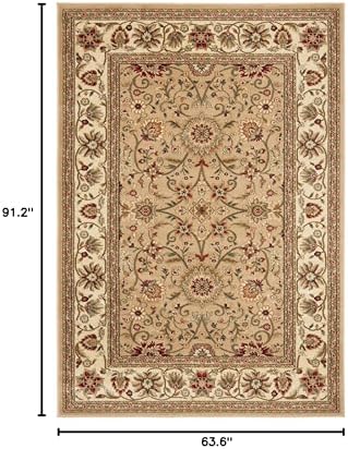 SAFAVIEH Lyndhurst Area Rug 5'3"x7'6", Beige & Ivory LNH212D - Image 2
