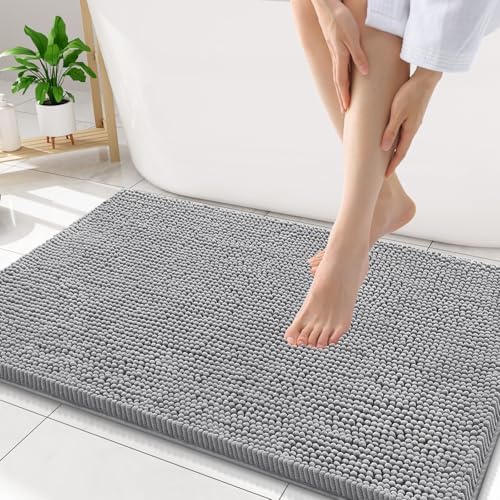 Smiry Bathroom Rugs 34X21, Luxury Chenille Extra Soft Absorbent Bath Mat by Smiry