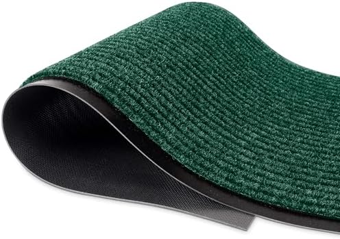 MaxMat® Extra Large Commercial Door Mat, Rubber Border Heavy Duty Door Mat, Waterproof, Low-Profile, Easy to Clean, Rubber Entry Mat. (Green, 3 x 6 feet) by MaxMat