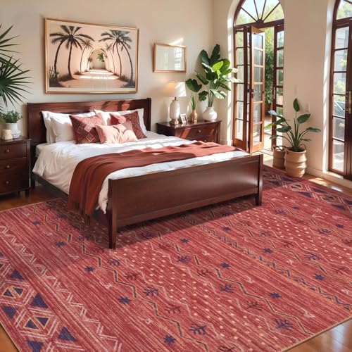 SERISSA 6x9 Washable Non-Slip Boho Area Rug for Living Room - Image 2