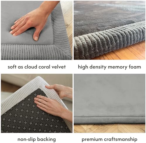Hakuna Matte CloudSoft Baby Play Mat for Floor 80" x 110" Dark Gray - Image 3