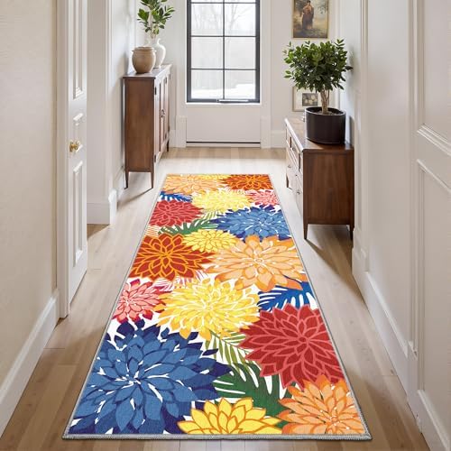 Outdoor Rug Waterproof, Washable Patio Runner Rug for Deck, 2x6, Colorful - Image 5