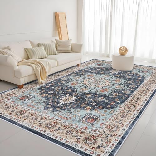 10x14 Area Rug: Large Rugs for Living Room Soft Thin Stain Resistant Carpet - Image 2