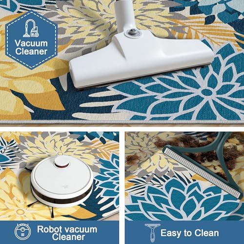 Arenarug Outdoor Rug Waterproof, Washable Patio Rug for Deck, 8x10, Ocean - Image 5