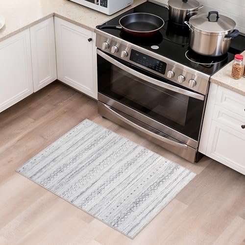 cotiled Washable 2x3 Entryway Rugs: Boho Moroccan Soft Small Rug - Image 4