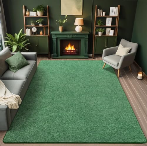 AROGAN 5x7 Area Rugs for Living Room Non Slip Dorm Bedroom Rug, Matte Green - Image 2