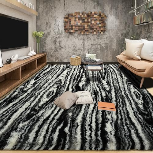Tepook Fluffy Large Rugs for Living Room, 8x10 Area Rugs for Bedroom by Tepook