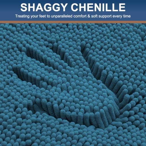 Smiry Toilet Rugs U-Shaped 24x20, Extra Soft Absorbent Contoured Bath Mat - Image 3