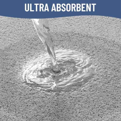 Smiry Memory Foam Toilet Rugs U Shaped 20x20, Extra Soft Bath Mat - Image 4