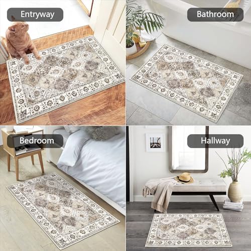 HEBE Indoor Door Mat 2'x3', Washable Welcome Mat for Front Door Entrance - Image 4