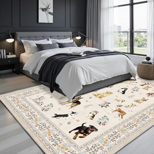 Beige Area Rug 8x10 for Living Room Bedroom - Image 6