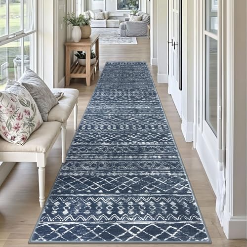 KUTA Boho Runners for Hallways 2.6x10 ft Moroccan Washable Runner Rug - Image 3