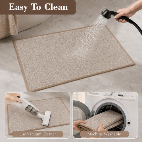 Ultra Thin Bath Mat, Thin Bathroom Rugs Fit Under Door, Non Slip Floor Mat - Image 7
