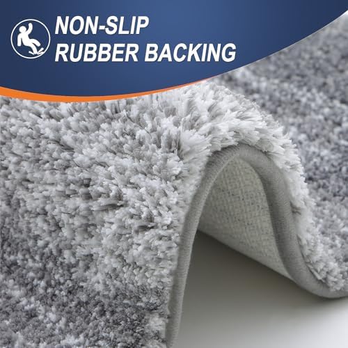 OLANLY Large Bathroom Rugs 50x30, Extra Soft Absorbent Microfiber Bath Rugs - Image 4