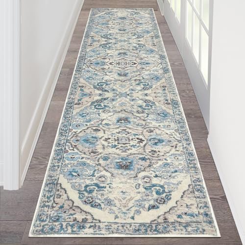 HEBE Hallway Runner Rug 2'x8', Washable Non Slip Kitchen Rug Runner by HEBE