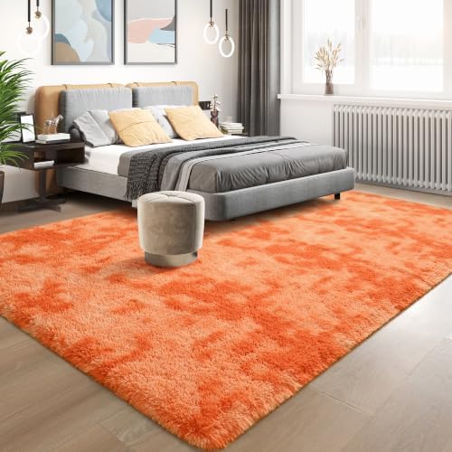 Tepook 4x6 Orange Area Rugs for Living Room Bedroom - Image 2