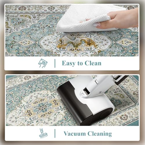 Collive Boho Anti Fatigue Kitchen Mats Sets 2 Piece Non Skid Kitchen Mats for Floor Cushioned Kitchen Rugs and Mats Waterproof Ergonomic Comfort Standing Mat Runner for Kitchen,Home,Office,Laundry - Image 5